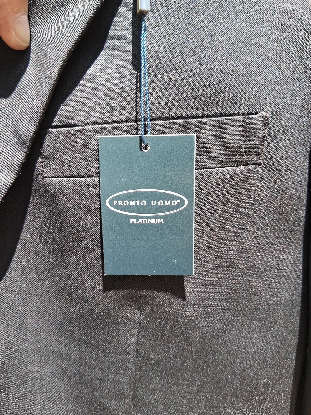 Pronto Uomo Black Platinum Executive Fit Men’s Suit Jacket Size 50 Long NWT